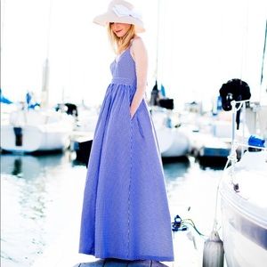 Jcrew Gingham Maxi Dress